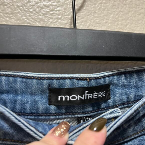 Monfrere Men's Deniro Straight Jeans Denim Cotton Mid-Rise Medium Wash Size 32 - Picture 7 of 10